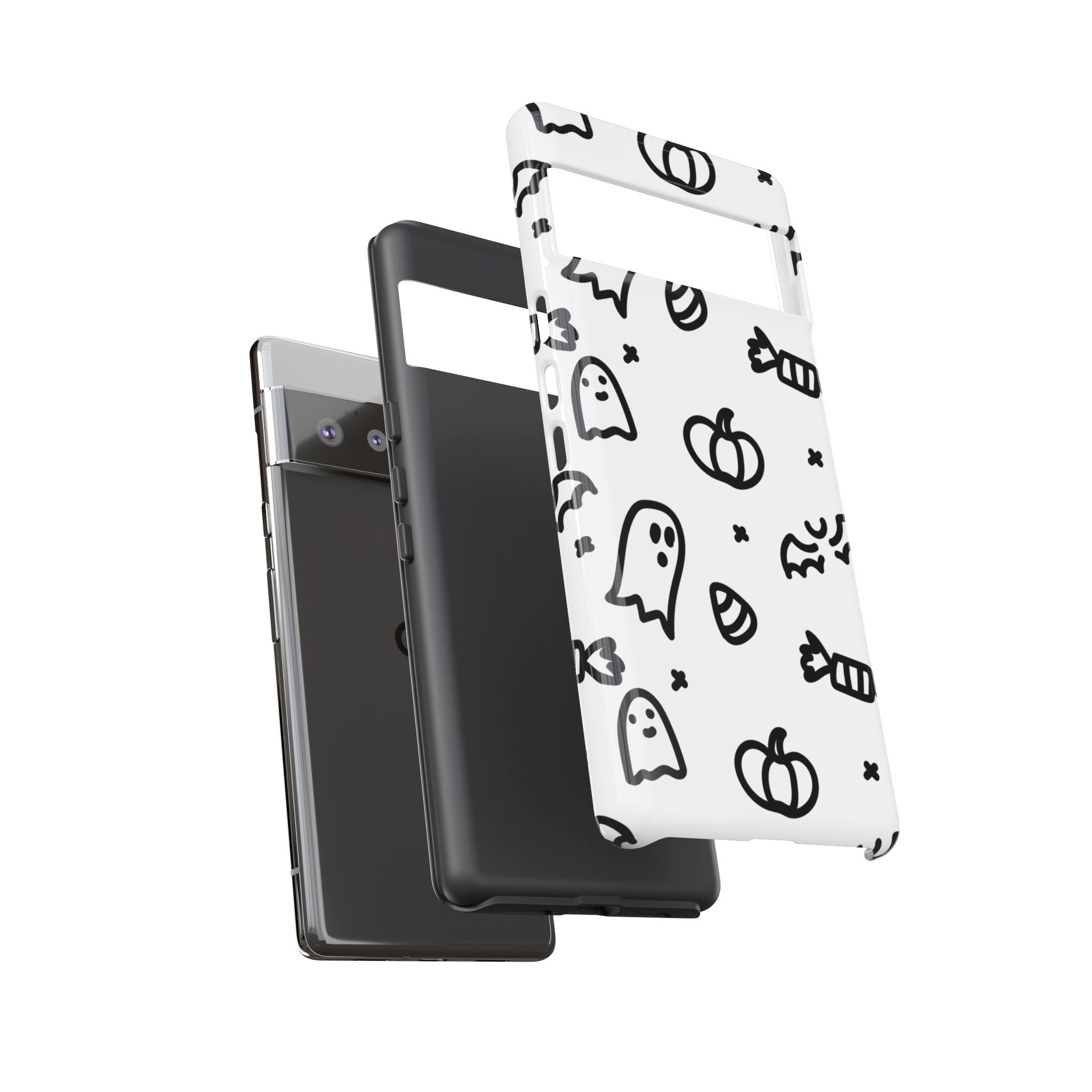 Halloween Themed Phone Case, Spooky Ghosts and Pumpkins, Fall Decor, Costume Party, Trick or Treat