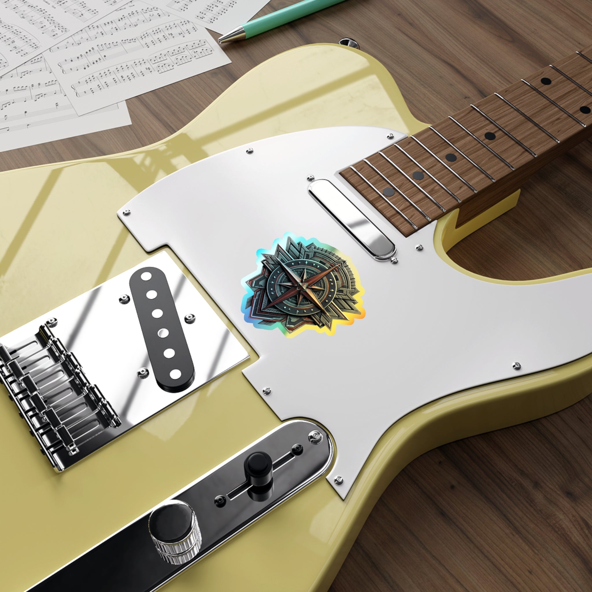 North Star Rebel Emblem Minnesota Holographic Die-cut Sticker