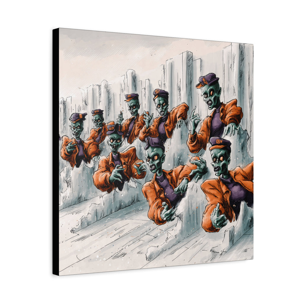 Zombie Chorus Matte Canvas Wall Art