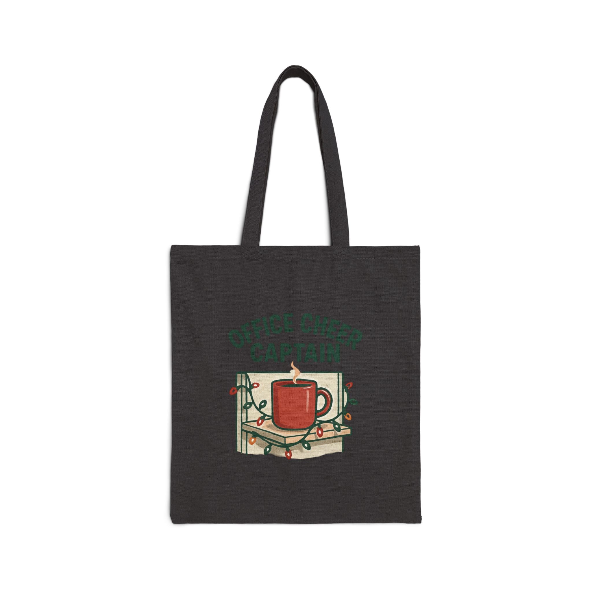 Office Cheer Captain Tote Bag — Holiday Coffee Mug Canvas Tote