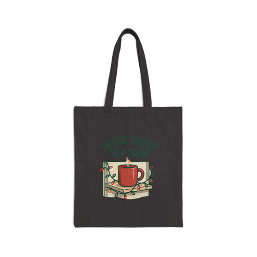 Office Cheer Captain Tote Bag — Holiday Coffee Mug Canvas Tote