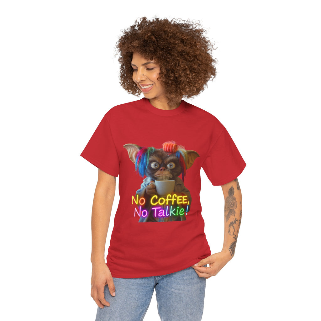 No Coffee, No Talkie Tee — Cute Gremlin Coffee Morning Shirt