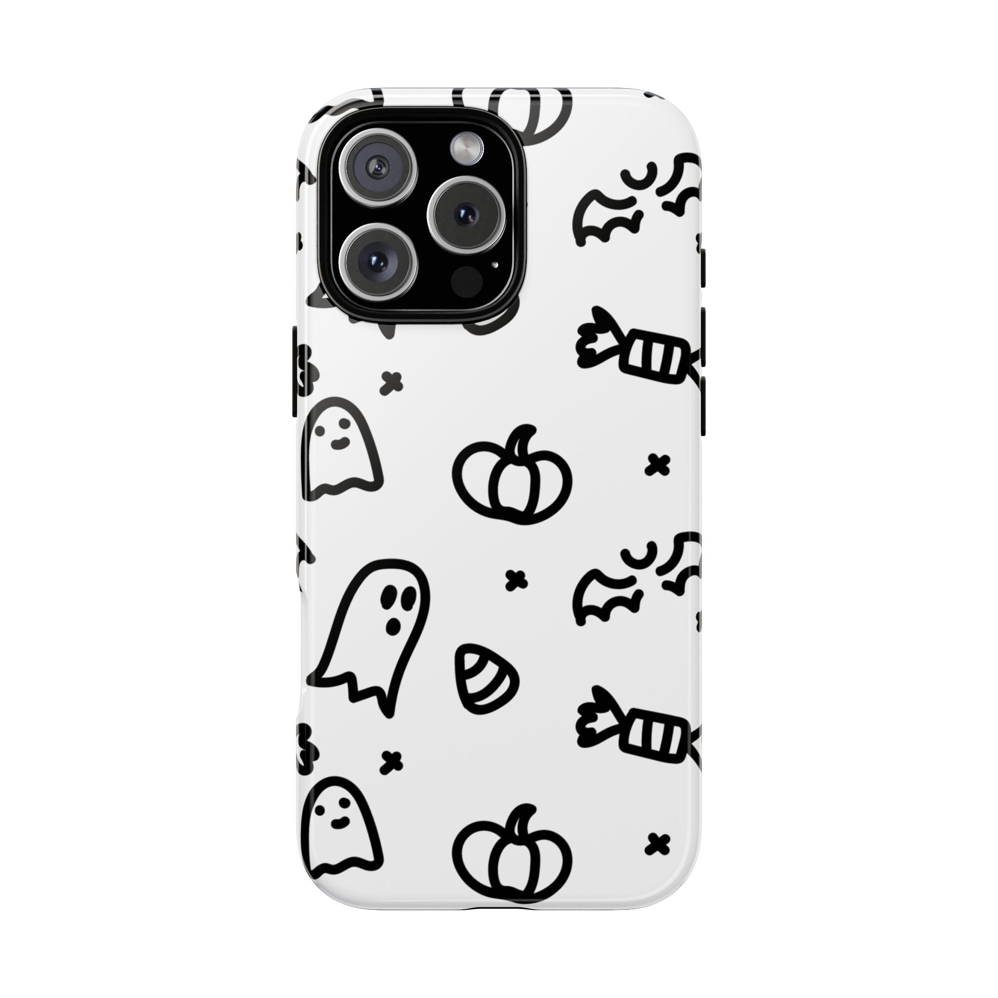 Halloween Themed Phone Case, Spooky Ghosts and Pumpkins, Fall Decor, Costume Party, Trick or Treat