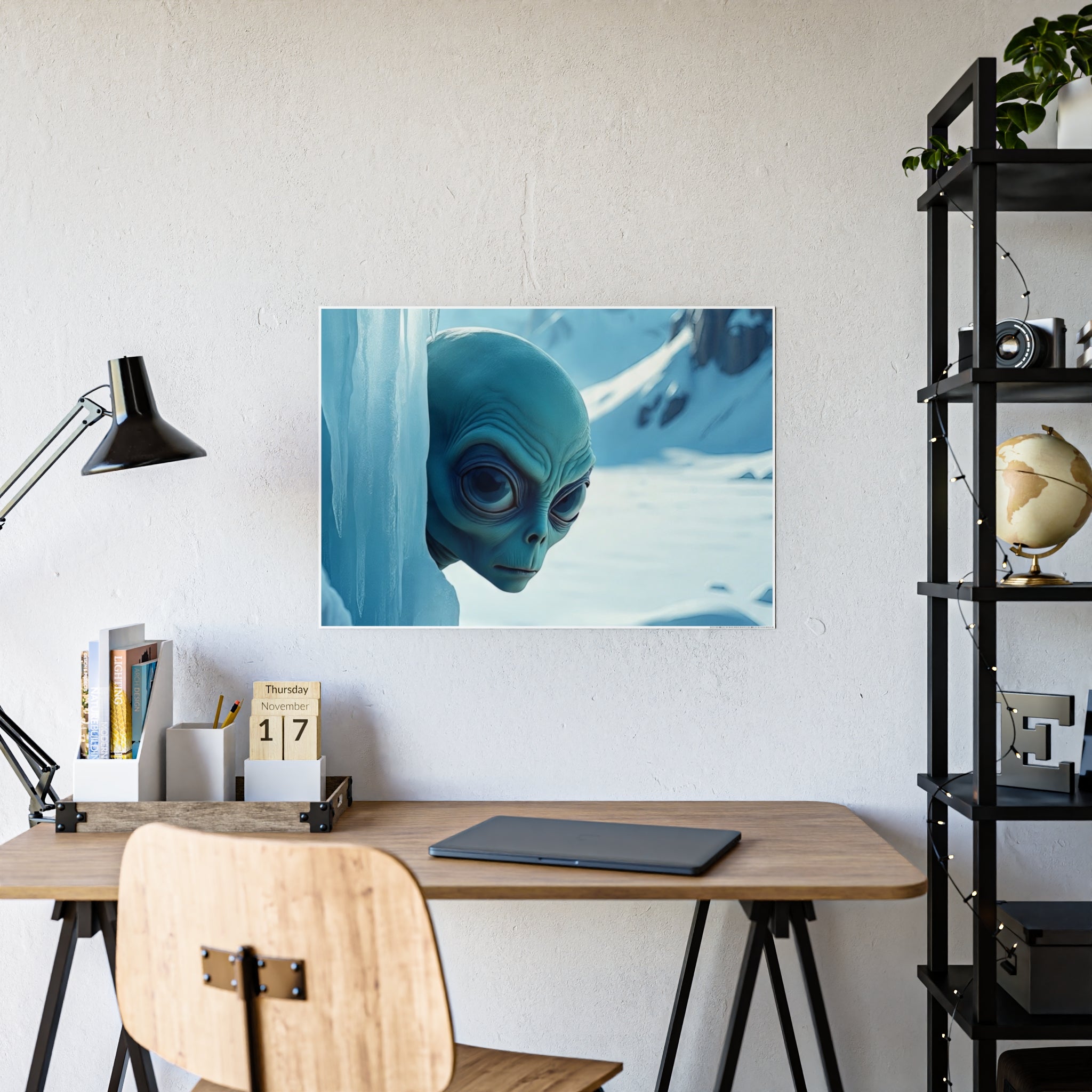 Glossy Alien Poster