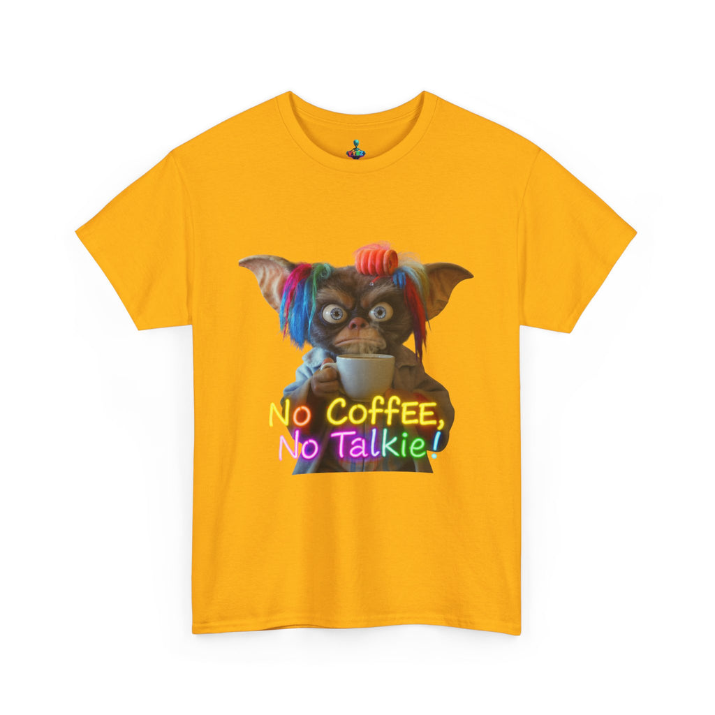 No Coffee, No Talkie Tee — Cute Gremlin Coffee Morning Shirt