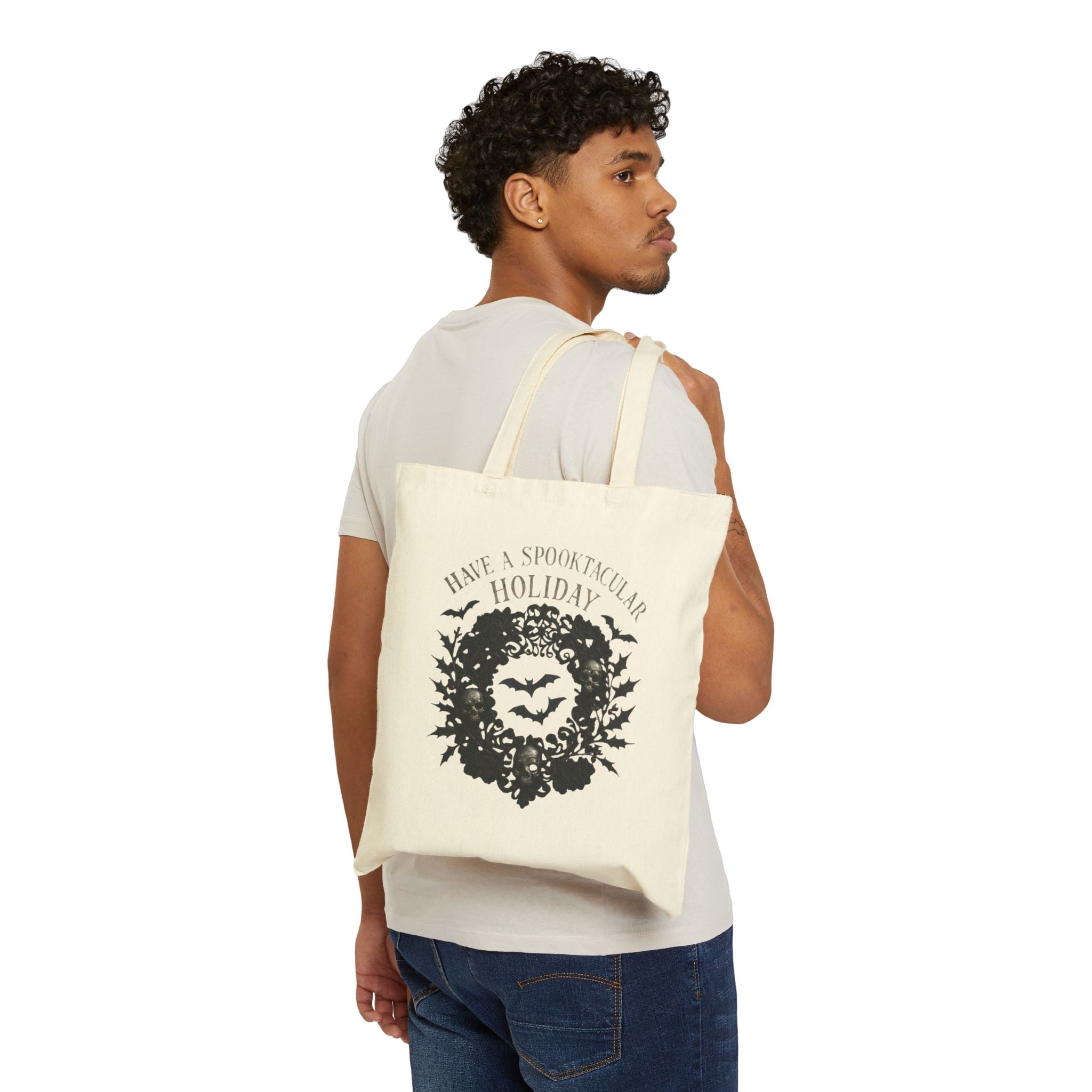 Spooky Season Cotton Canvas Tote Bag