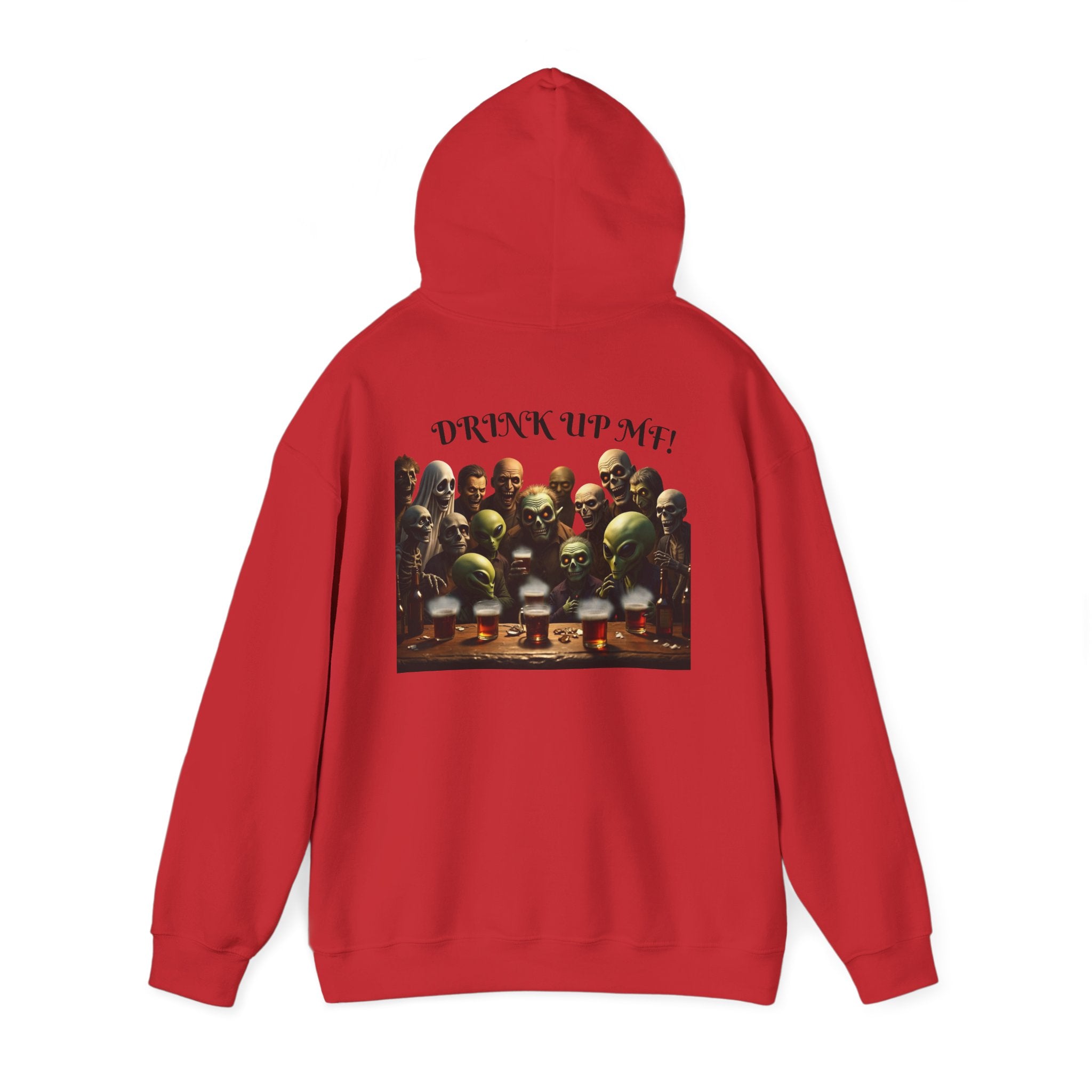 VYBZ Aliens and Monsters Unisex Hooded Sweatshirt - Funny Quote Design