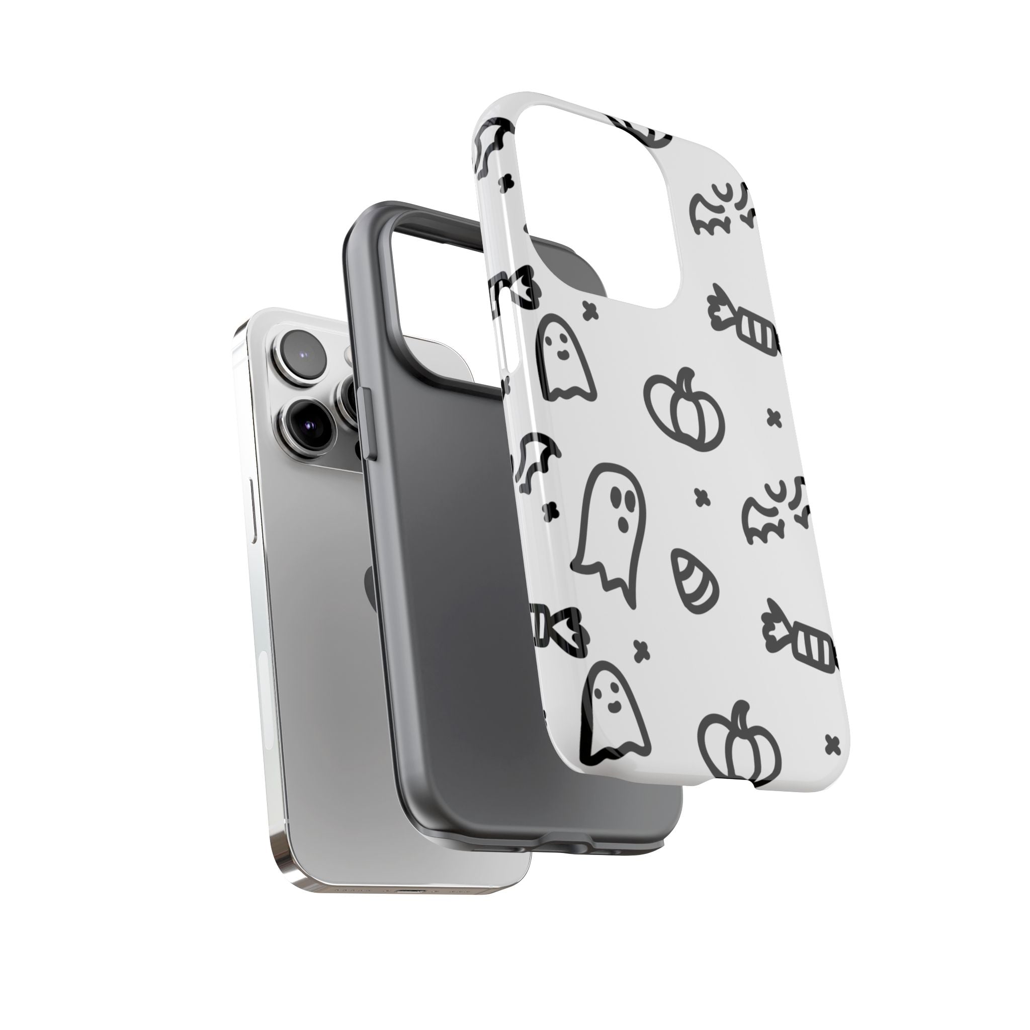Halloween Themed Phone Case, Spooky Ghosts and Pumpkins, Fall Decor, Costume Party, Trick or Treat