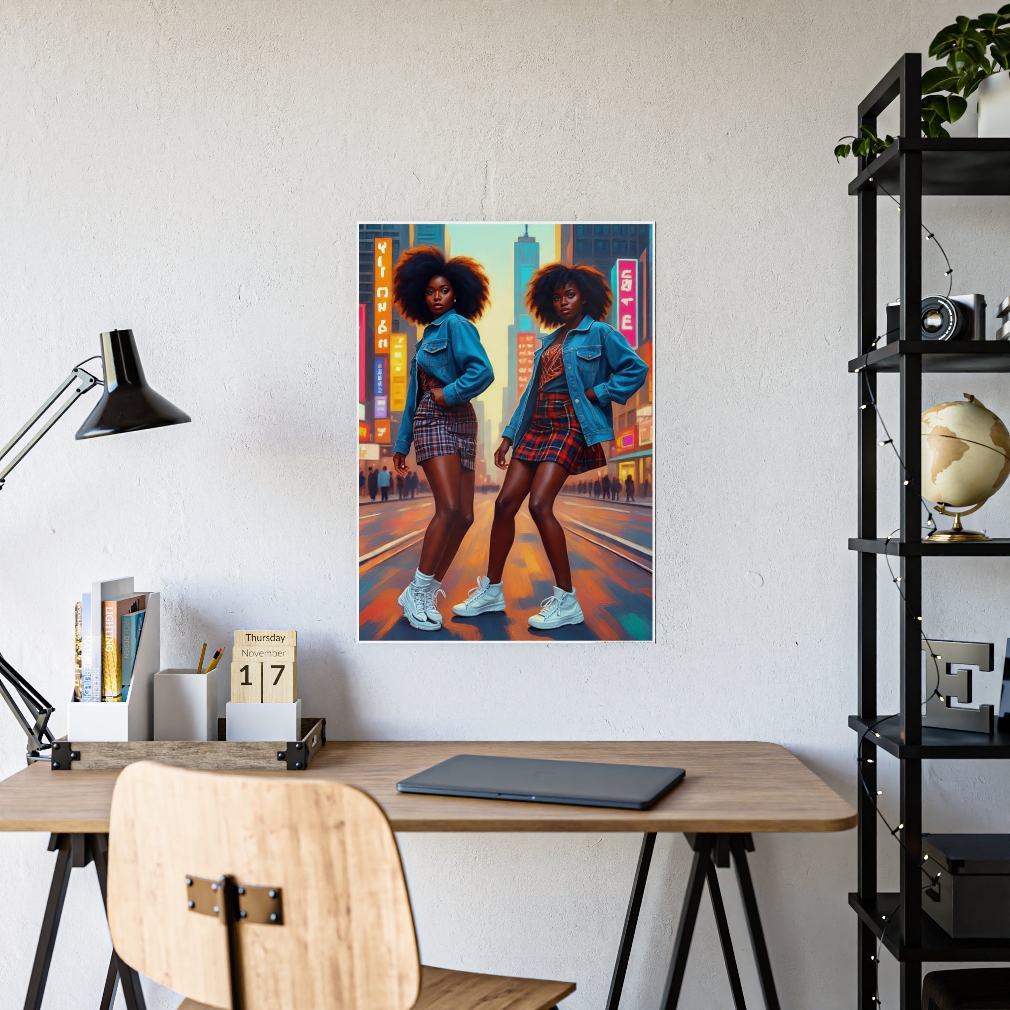 Urban Vibe Gloss Posters, Fashion Art Décor, Trendy Wall Art, Home Decoration, Gift for Young Adults, Room Aesthetic
