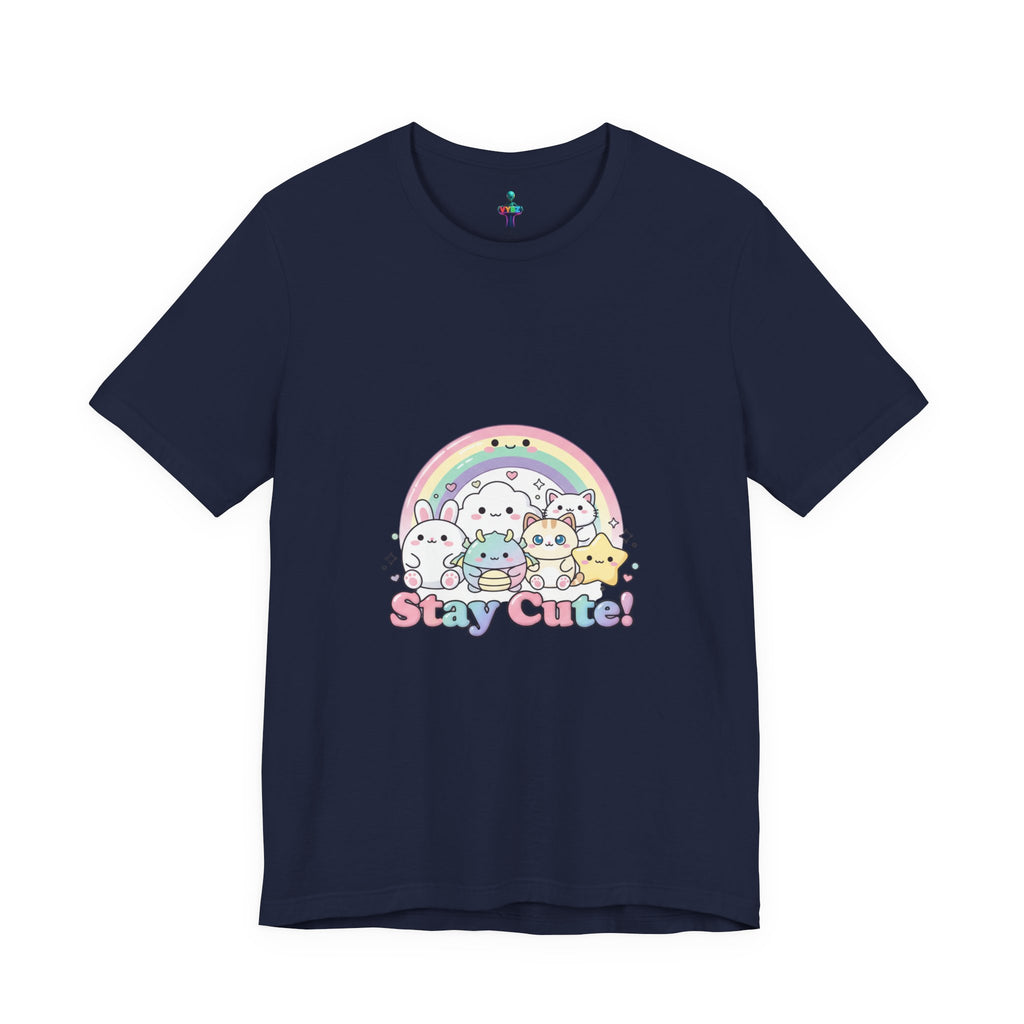 Pastel Kawaii Rainbow 'Stay Cute' Tee | candy kawaii, pastel rainbow