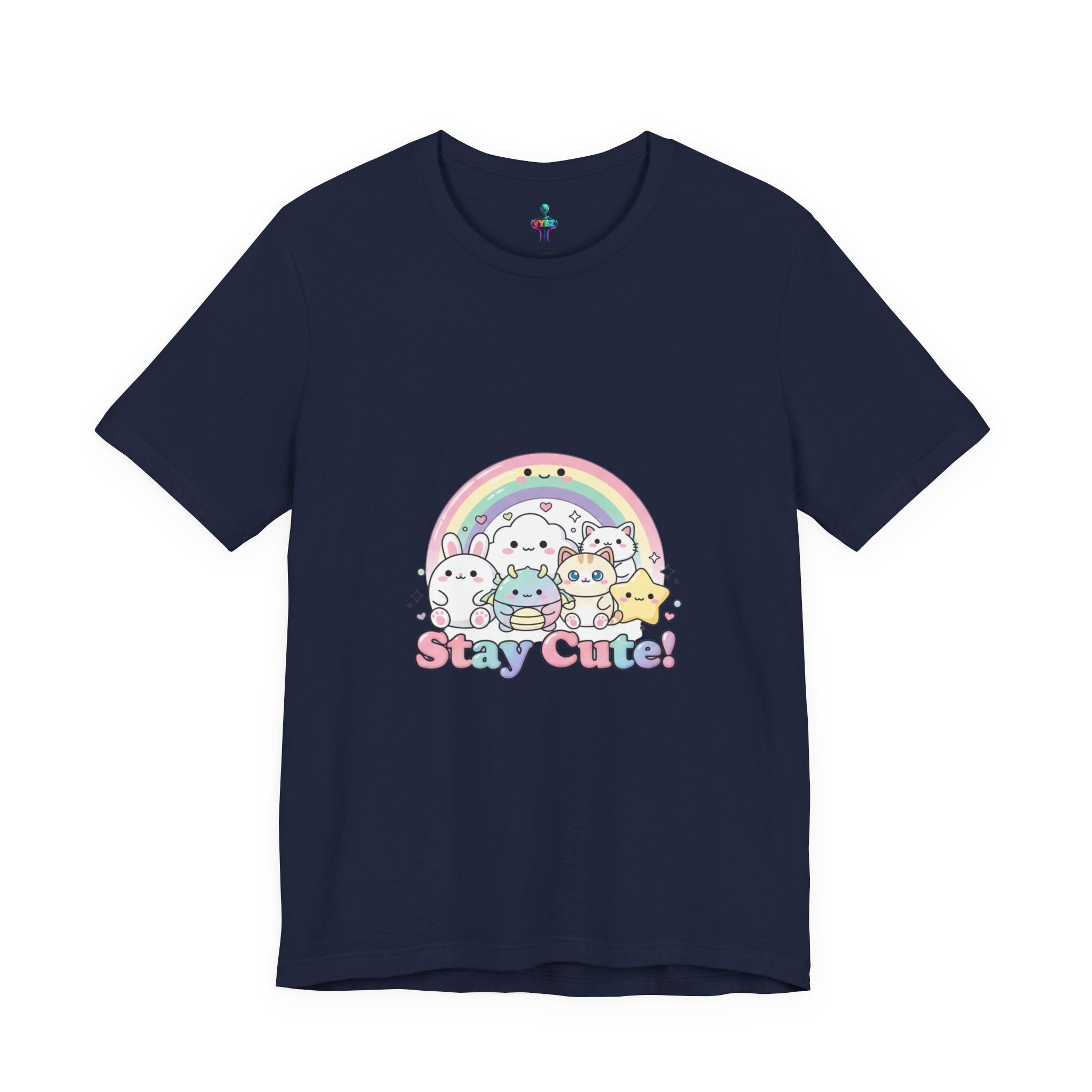 Pastel Kawaii Rainbow 'Stay Cute' Tee | candy kawaii, pastel rainbow
