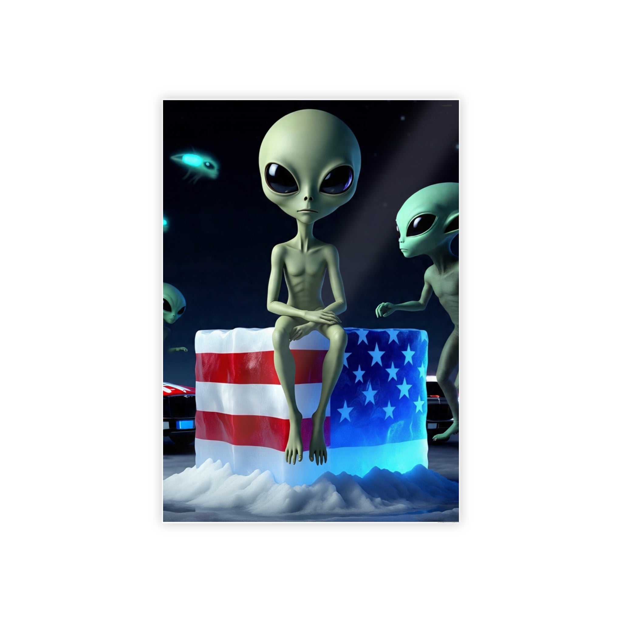Alien-Inspired Glossy Poster