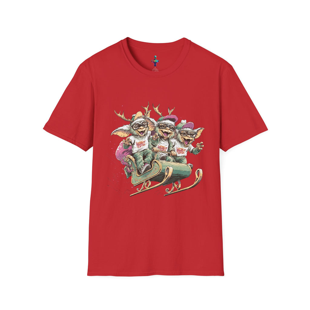 Christmas Gremlin Trio Sleigh T-Shirt