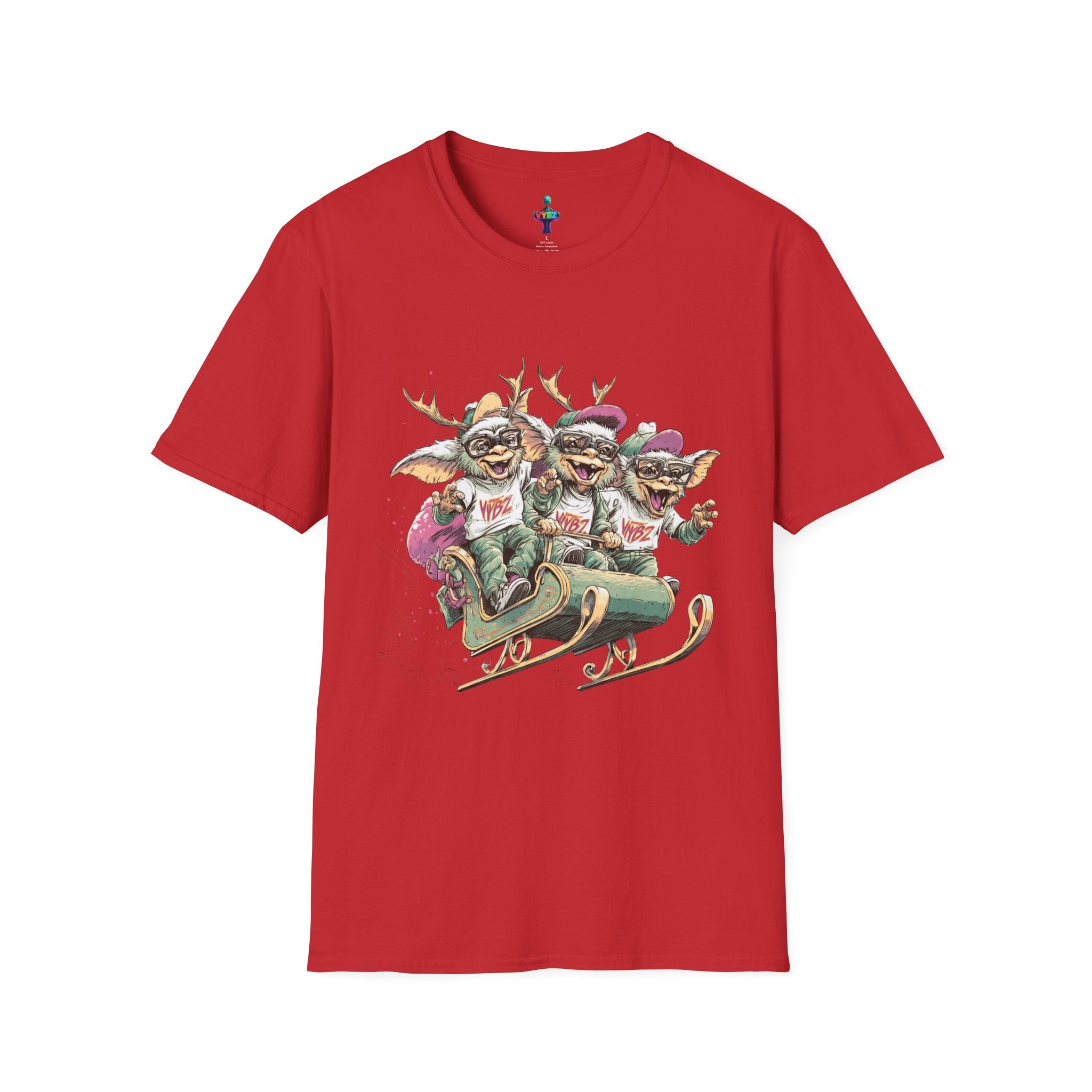Christmas Gremlin Trio Sleigh T-Shirt