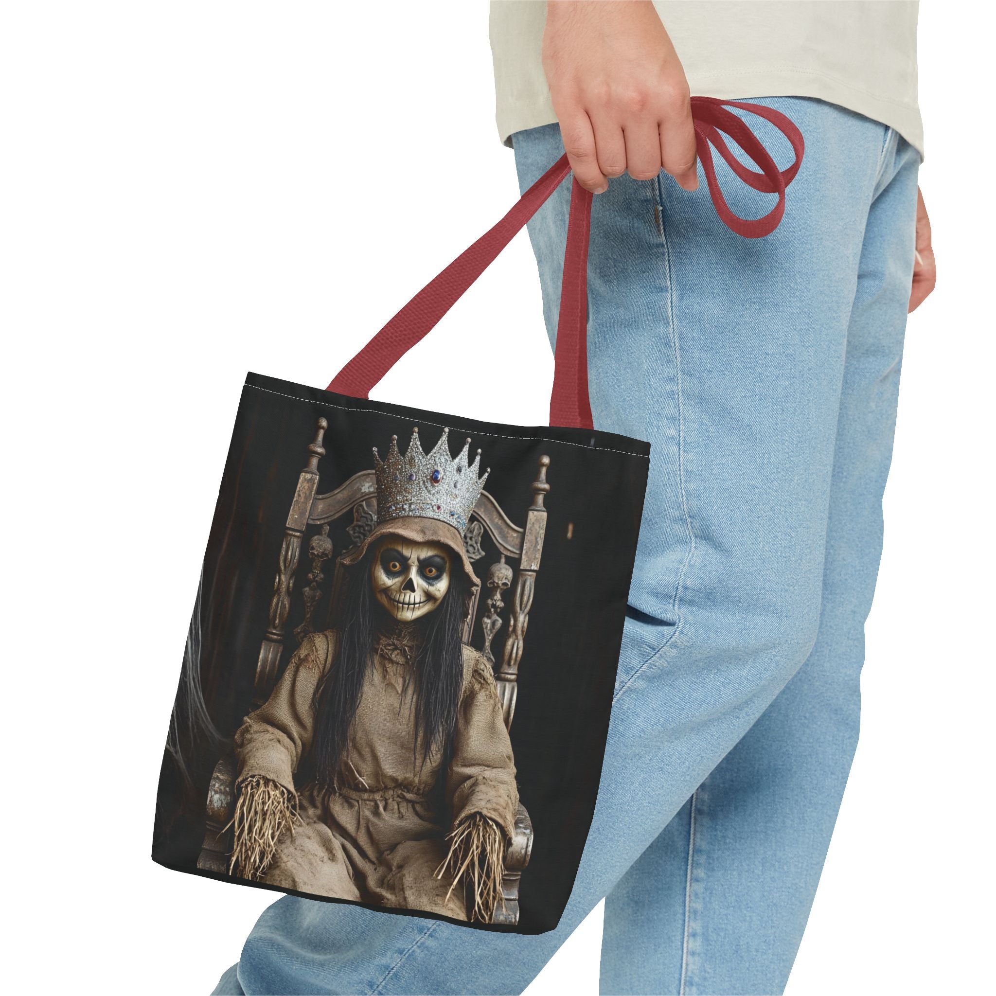 VYBZ Tote Bag - Spooky Skeleton Queen Halloween Design