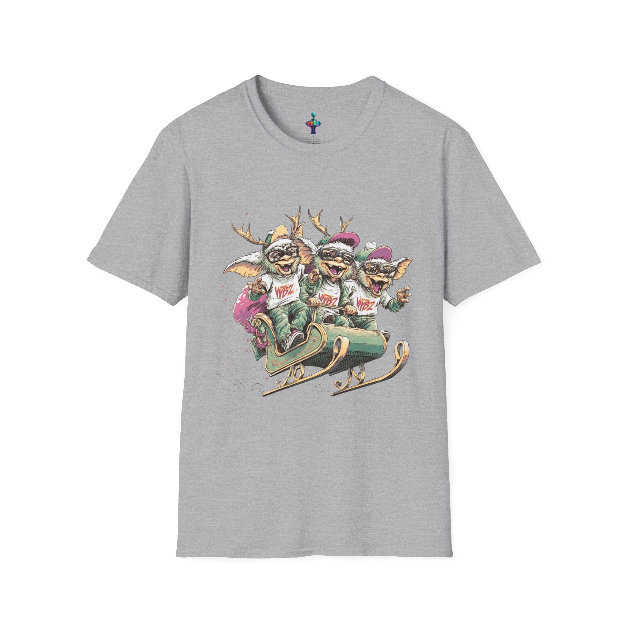 Christmas Gremlin Trio Sleigh T-Shirt
