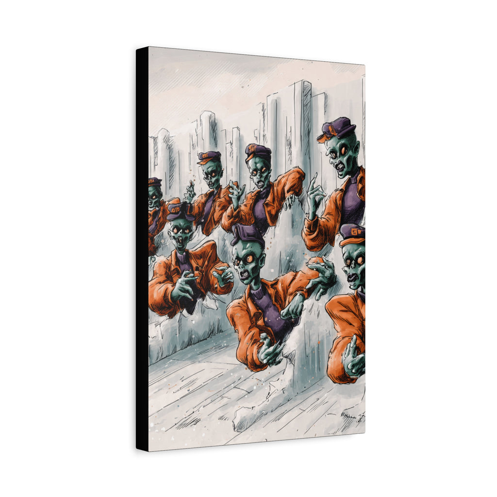 Zombie Chorus Matte Canvas Wall Art