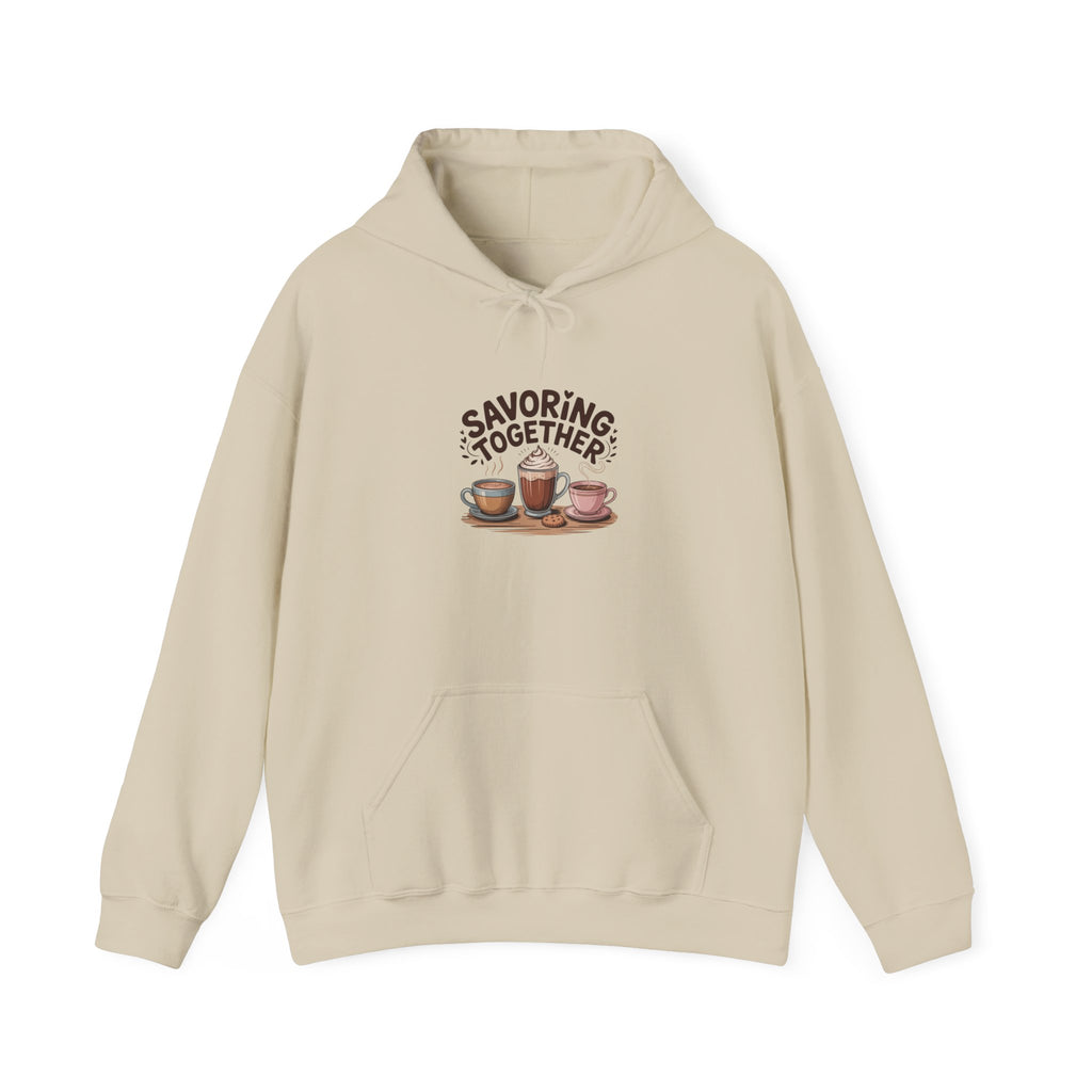 Savoring Together Hoodie | cocoa sweatshirt, coffee lover apparel