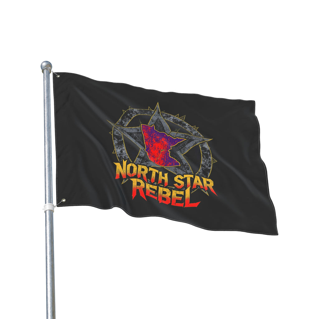 Double-Sided Flag — "North Star Rebel" / "We Hold The Line" Outdoor Garden Banner