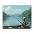 Alien Fishing Canvas Art