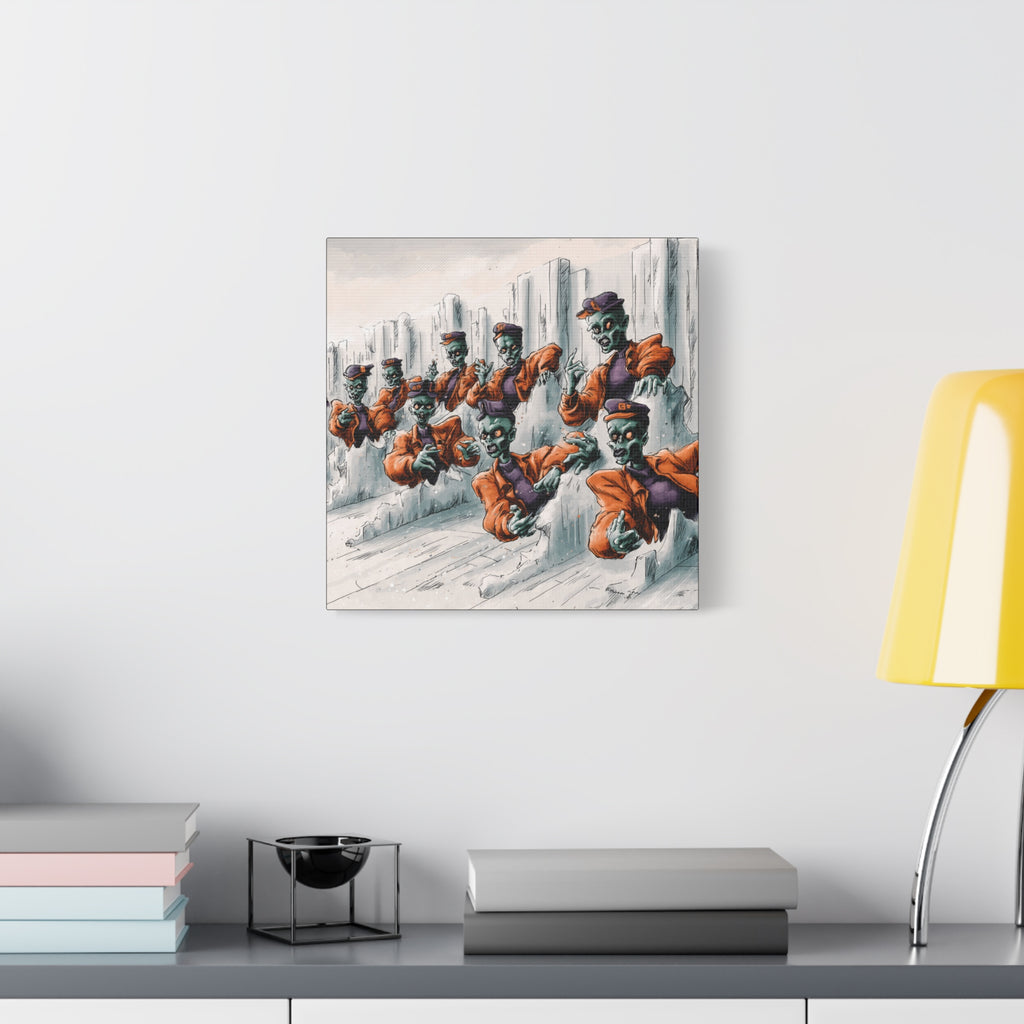 Zombie Chorus Matte Canvas Wall Art