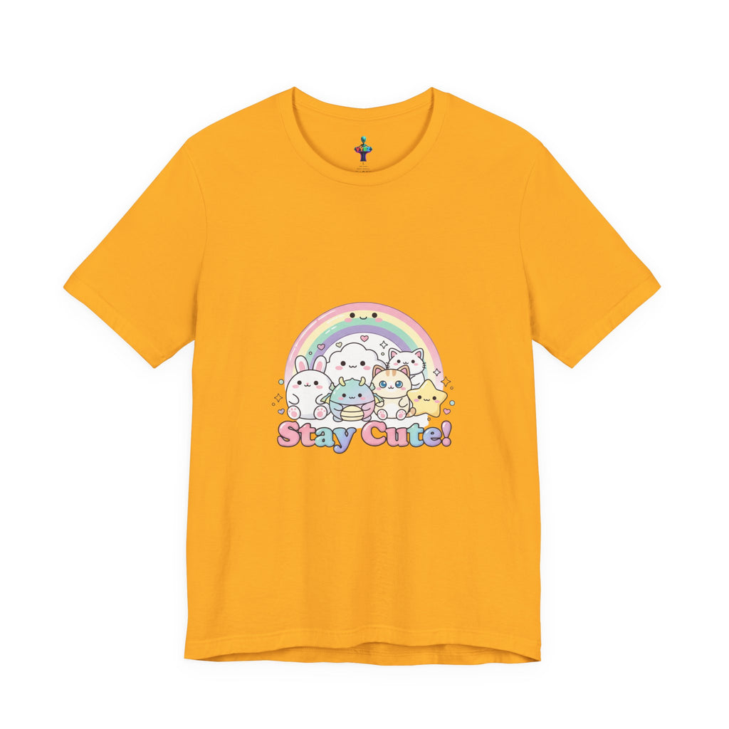 Pastel Kawaii Rainbow 'Stay Cute' Tee | candy kawaii, pastel rainbow