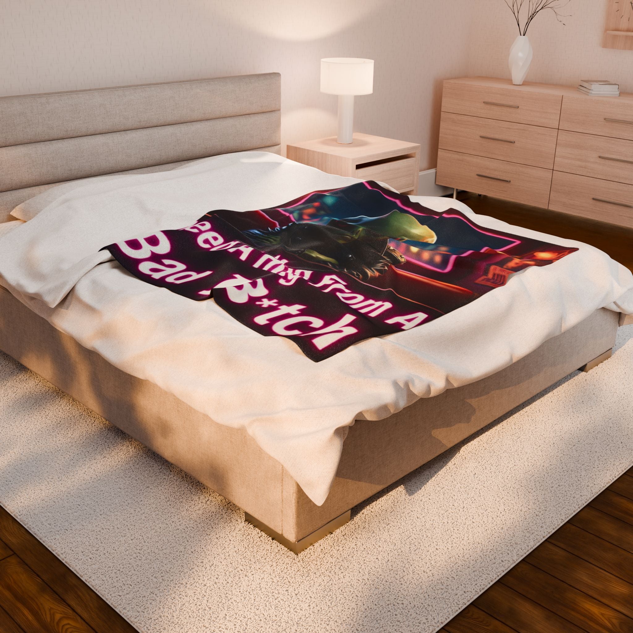 Alien-Themed Velveteen Plush Blanket, Cozy Home Decor, Gift for Gamers, Unique Alien Decor, Cozy Throw for Space Lovers