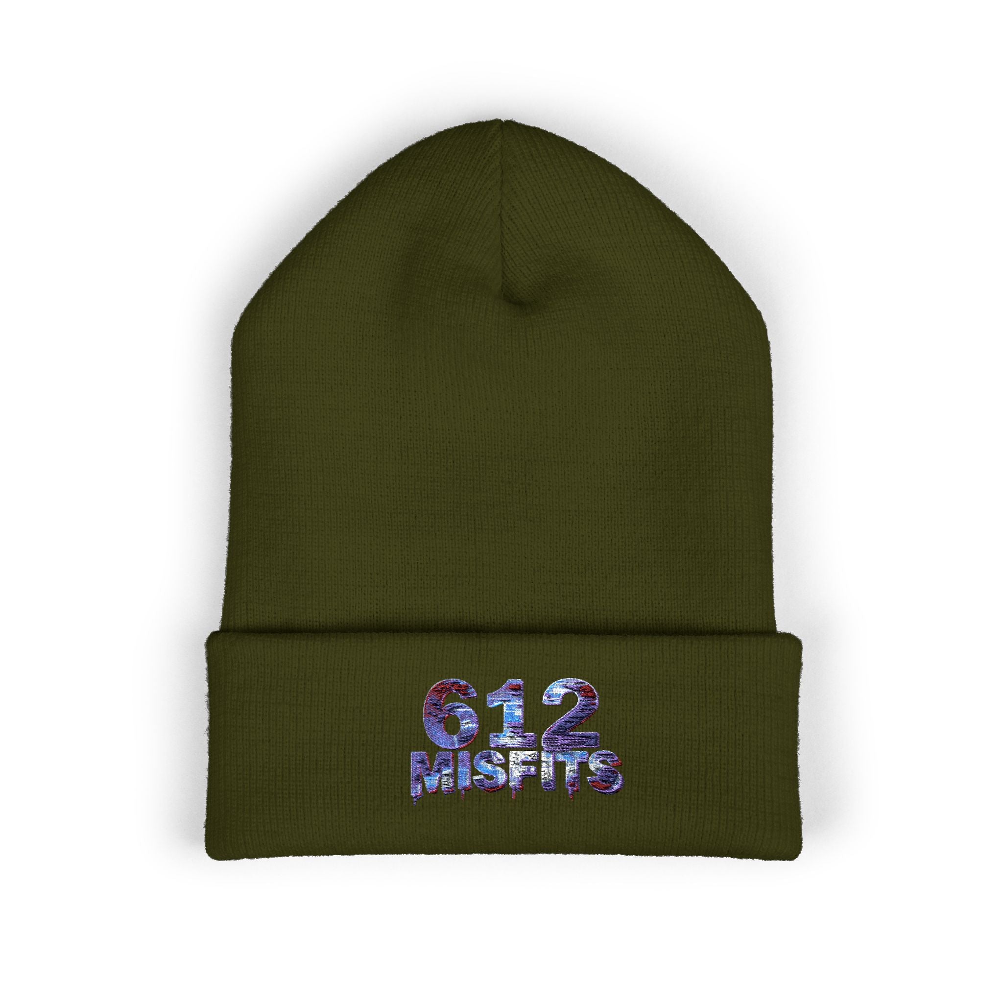 612 Misfit Embroidered Cuffed Beanie