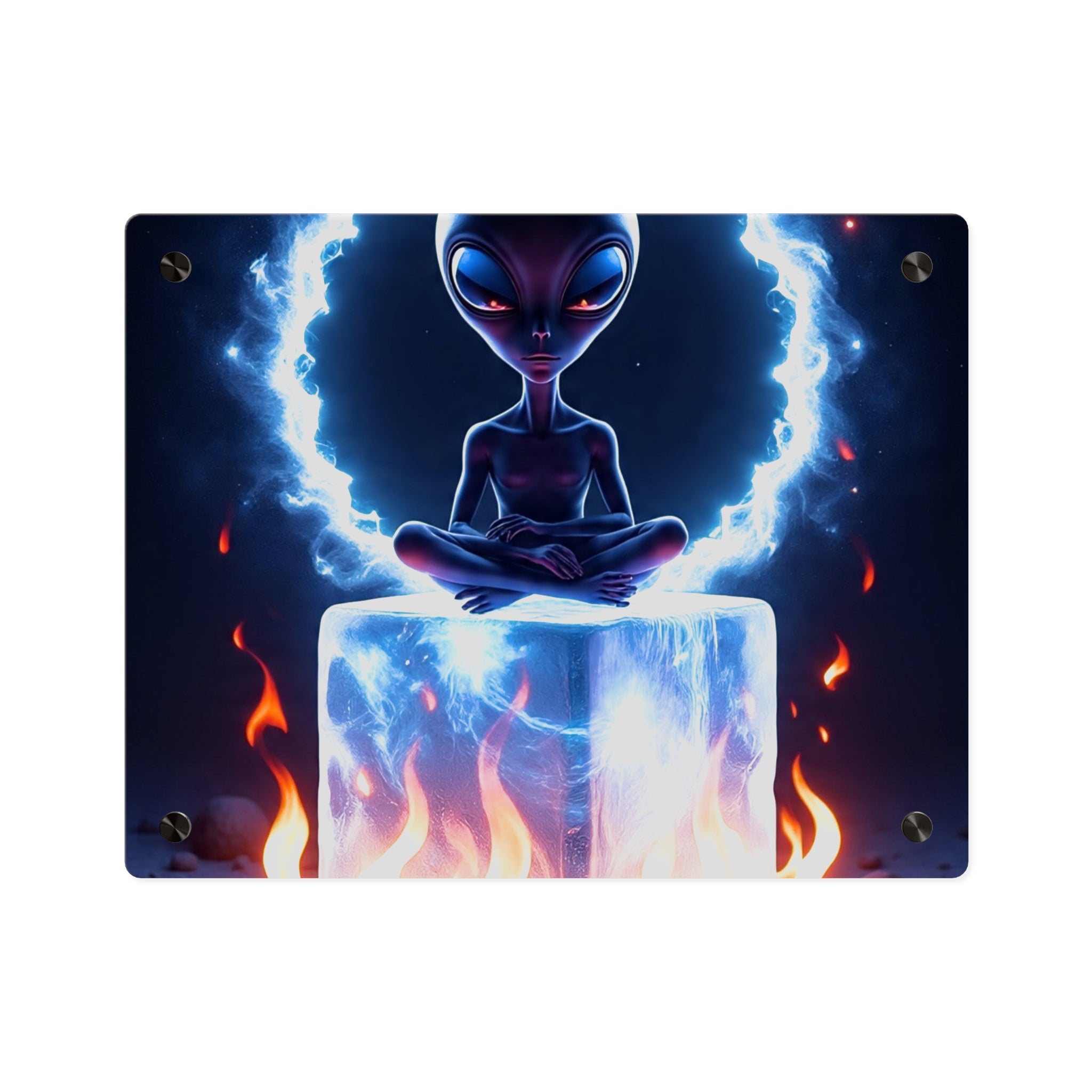 Cosmic Alien Acrylic Wall Art