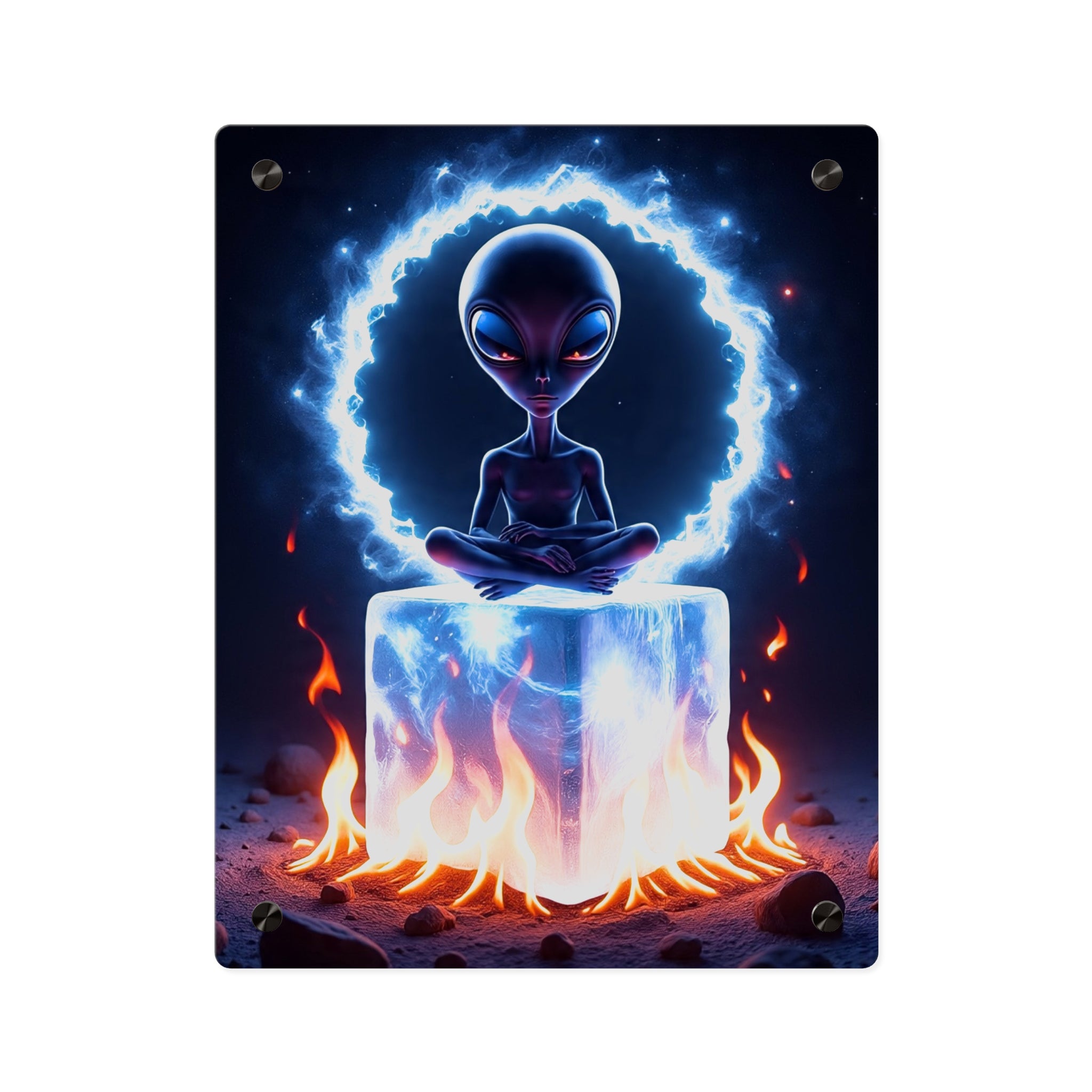 Cosmic Alien Acrylic Wall Art