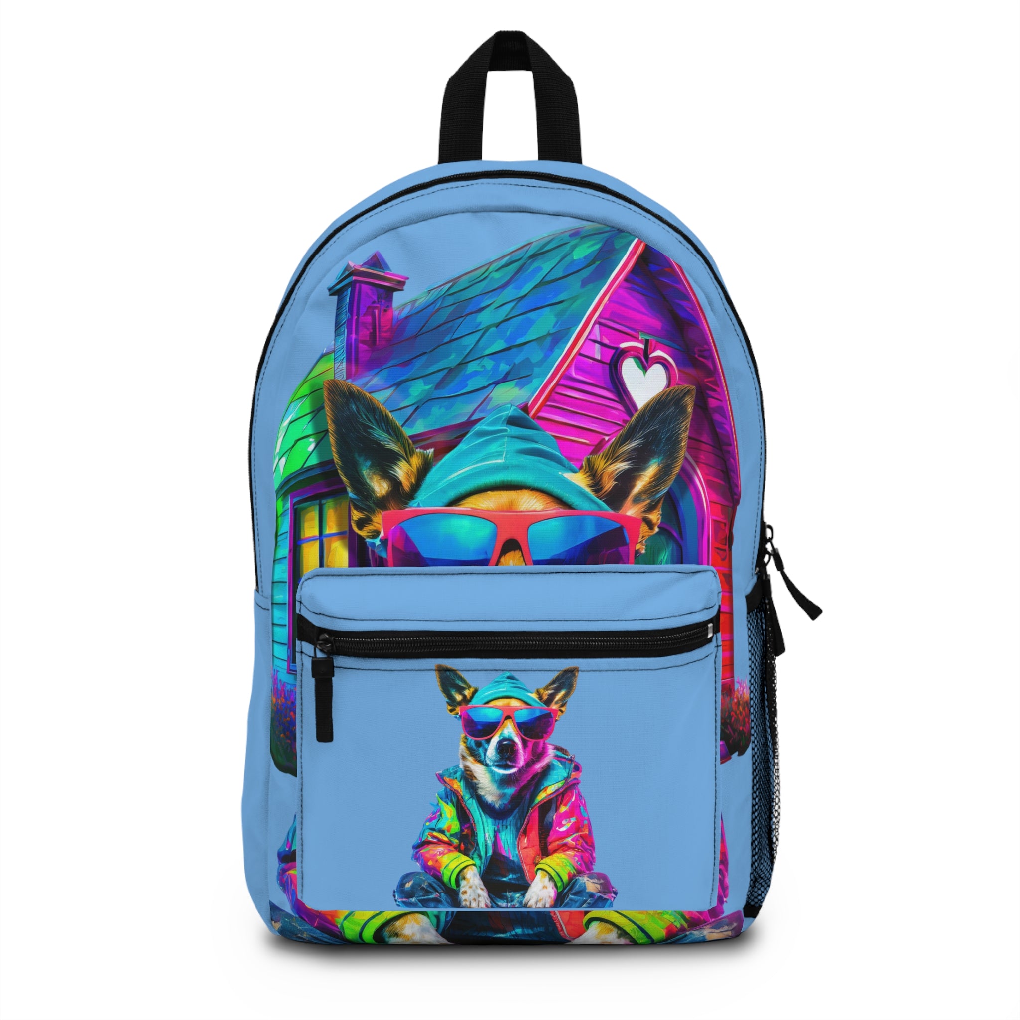 VYBZ Colorful Dog-Themed Backpack