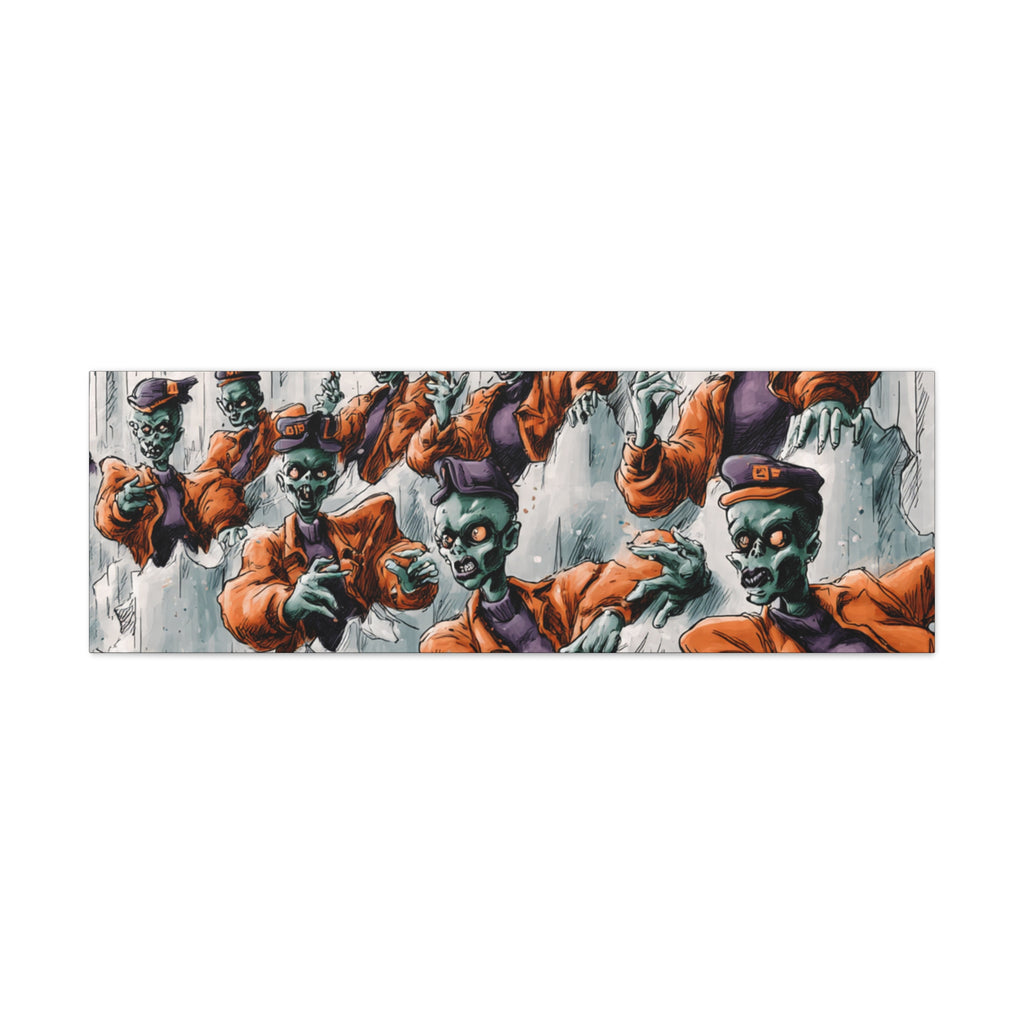 Zombie Chorus Matte Canvas Wall Art