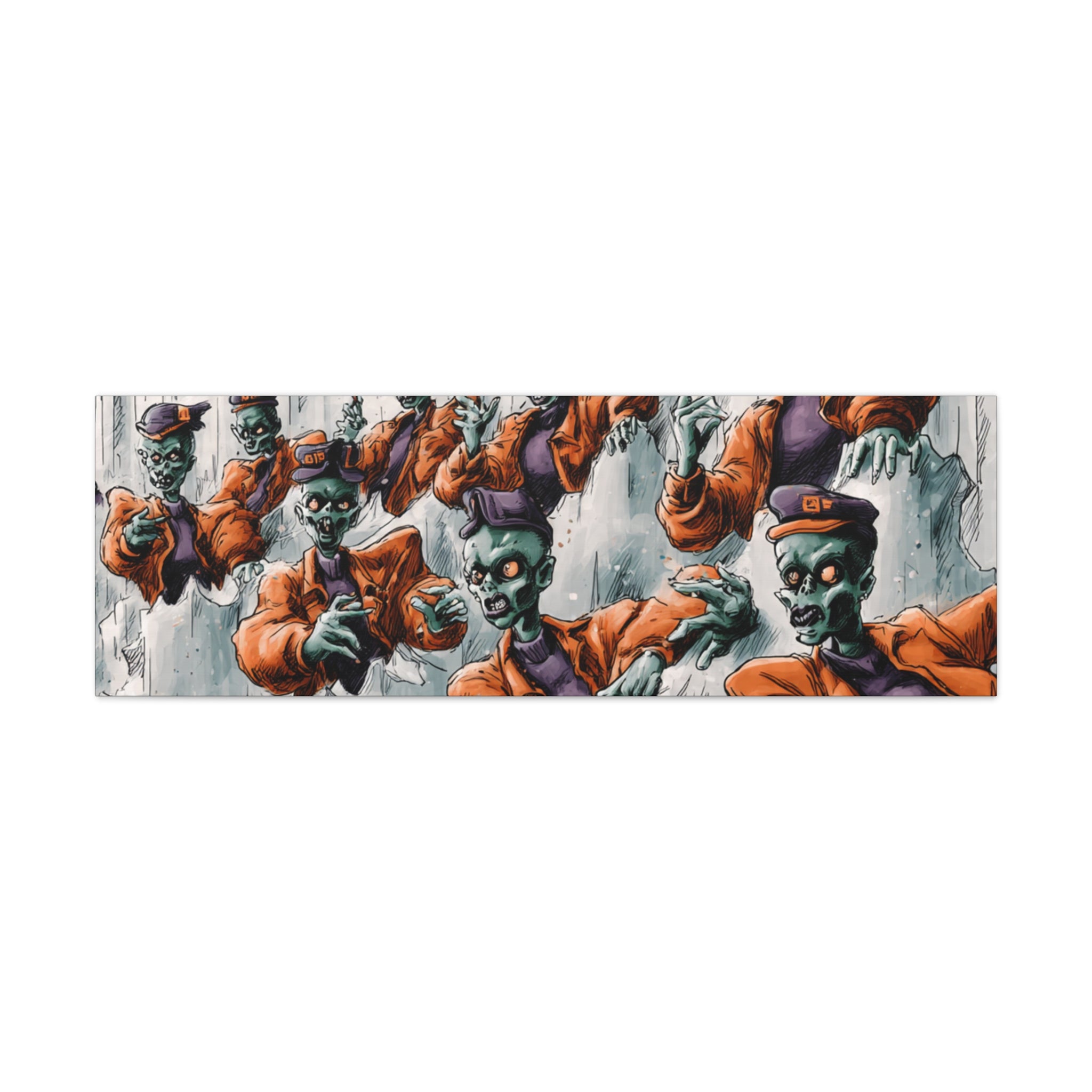 Zombie Chorus Matte Canvas Wall Art