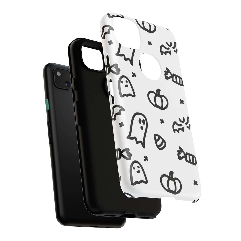 Halloween Themed Phone Case, Spooky Ghosts and Pumpkins, Fall Decor, Costume Party, Trick or Treat