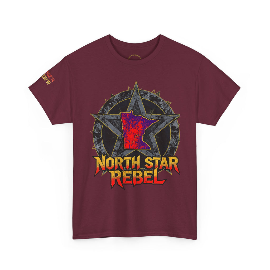 Rebel North Star T-Shirt — 'North Star Rebel' Front & 'We Hold The Line' Back Graphic Tee