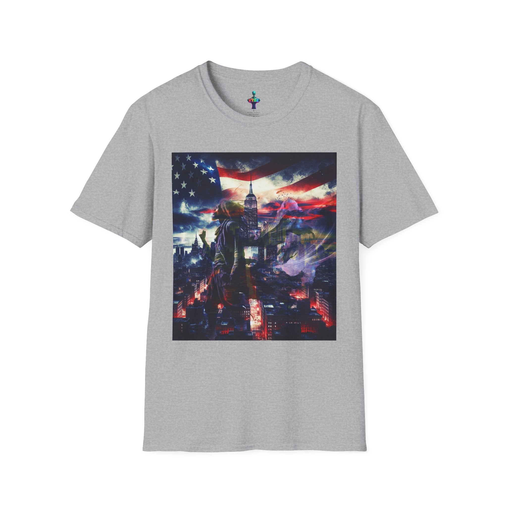 VYBZ Freedom-Themed Graphic Tee