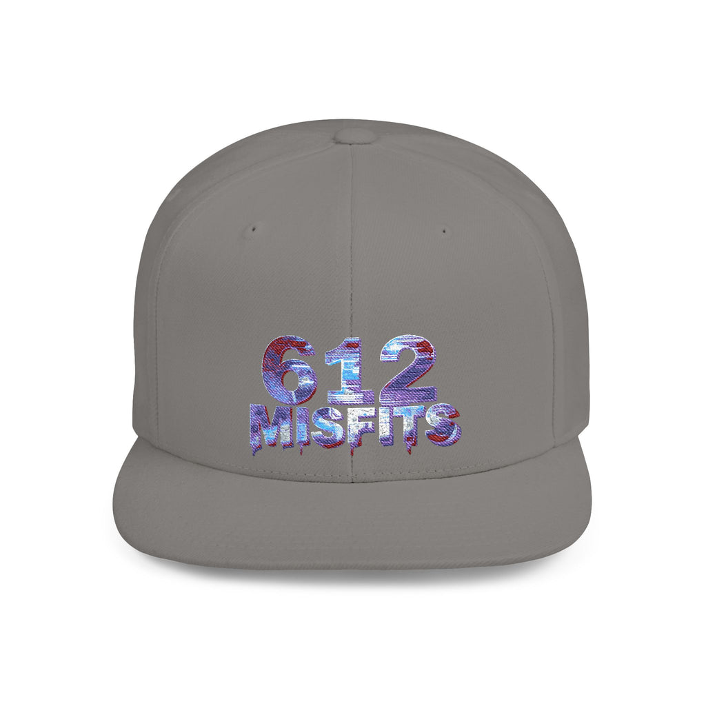 612 Misfits Flat Bill Snapback Hat – Retro Graphic Streetwear Cap