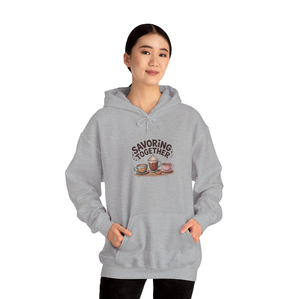 Savoring Together Hoodie | cocoa sweatshirt, coffee lover apparel