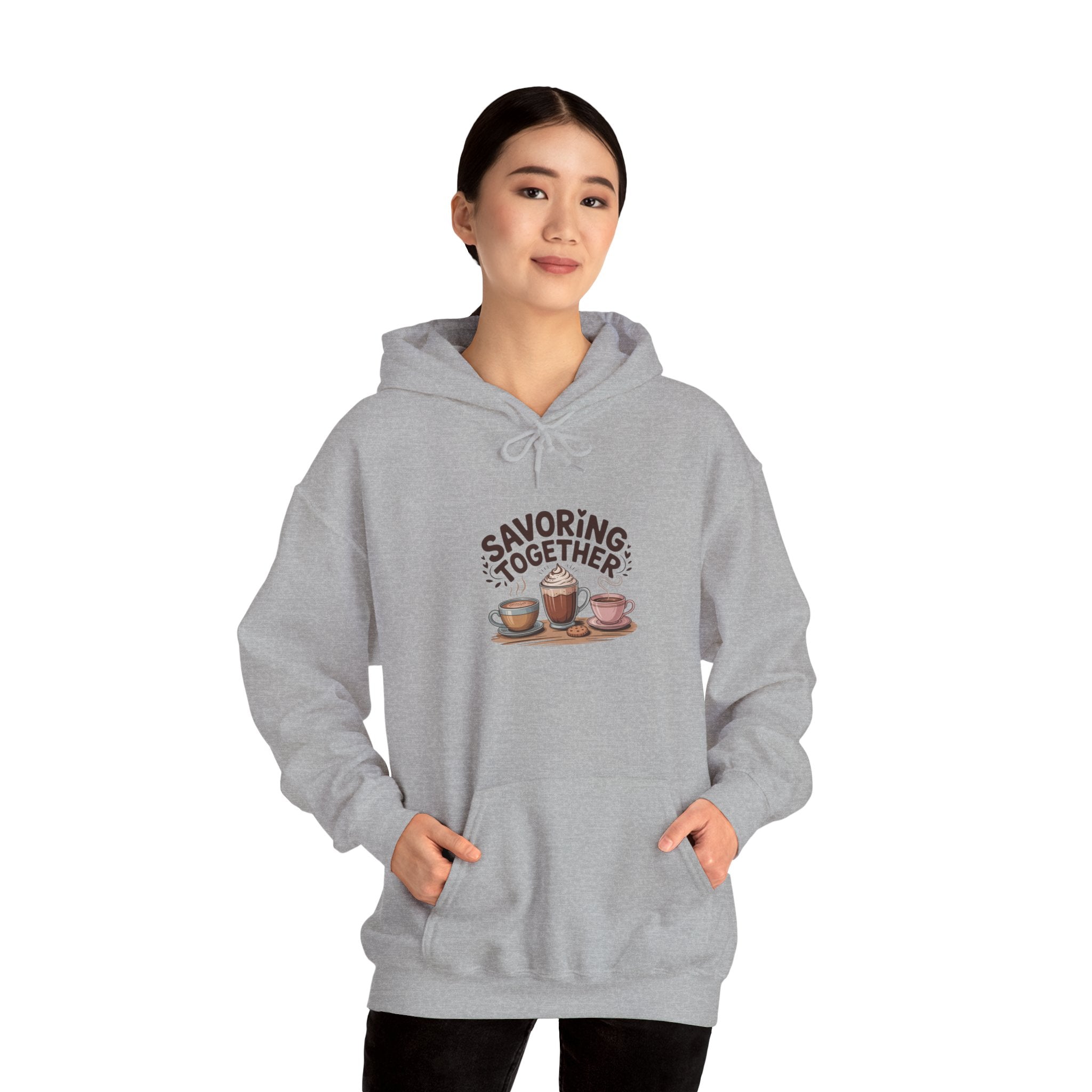 Savoring Together Hoodie | cocoa sweatshirt, coffee lover apparel