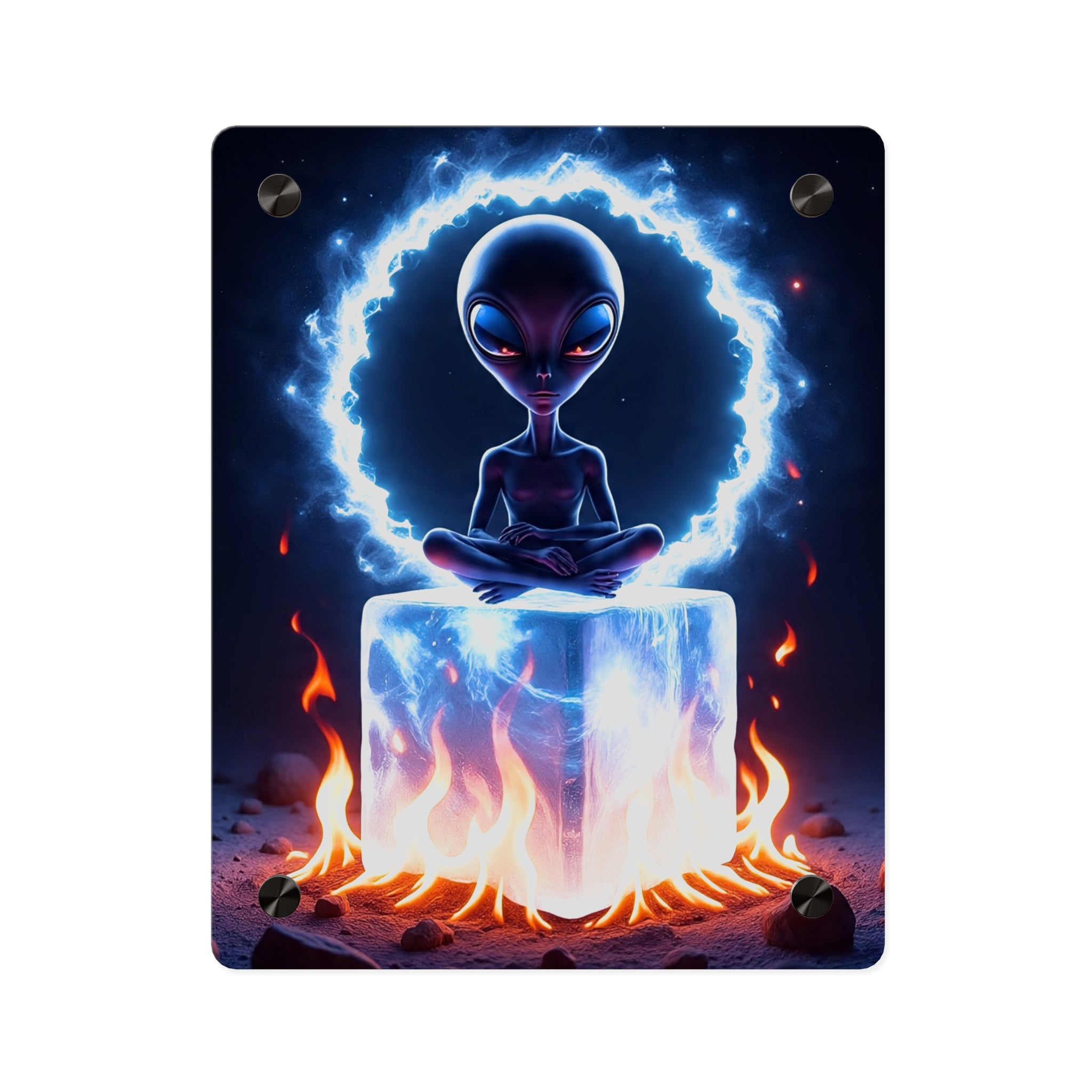 Cosmic Alien Acrylic Wall Art