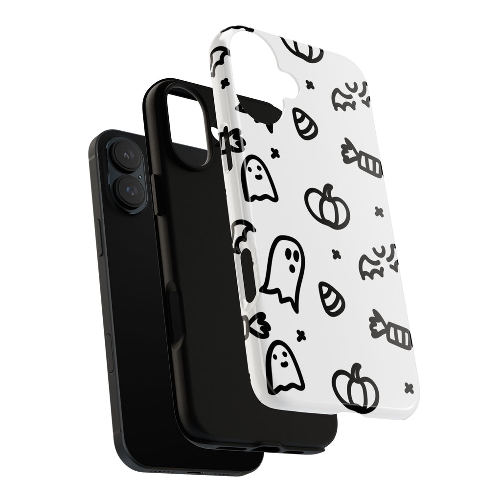 Halloween Themed Phone Case, Spooky Ghosts and Pumpkins, Fall Decor, Costume Party, Trick or Treat