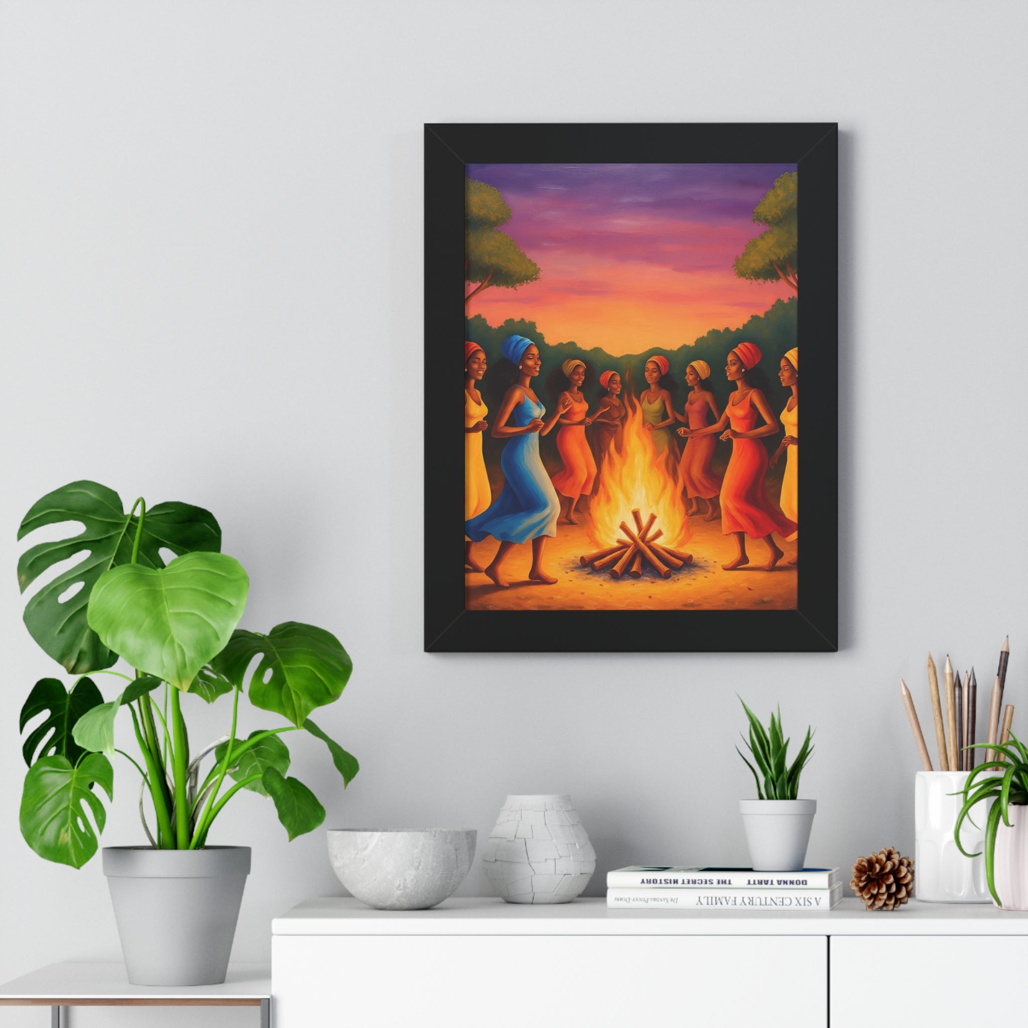 African Women Dance Party Celebration Poster