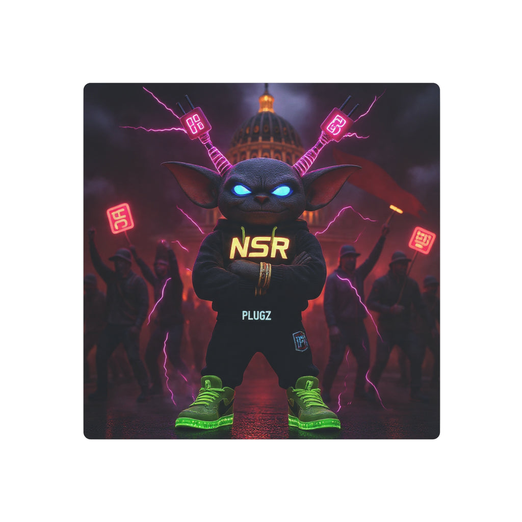 Limited Edition North Star Rebel x 612 Misfits 'Plugz' Metal Art Sign