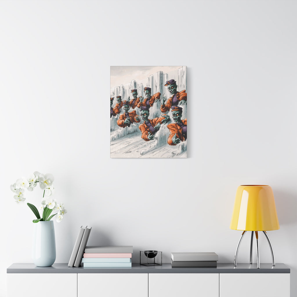 Zombie Chorus Matte Canvas Wall Art