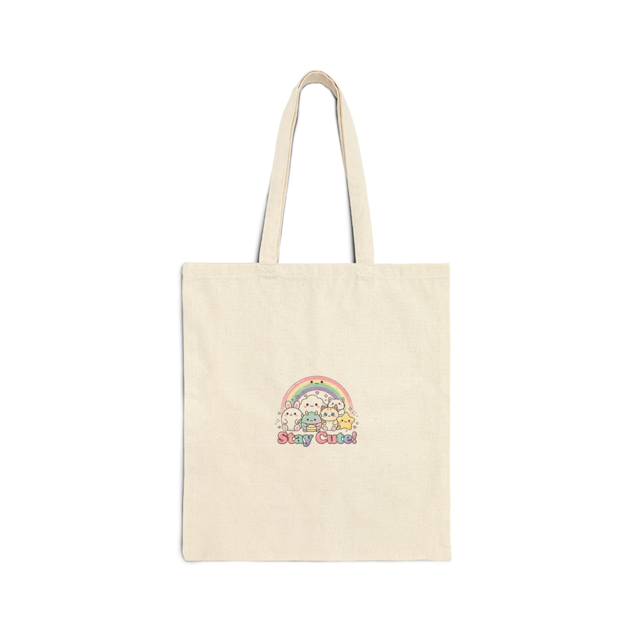 Candy Kawaii Rainbow Cute Pastel Tote | Kawaii Revival Cotton Canvas Tote