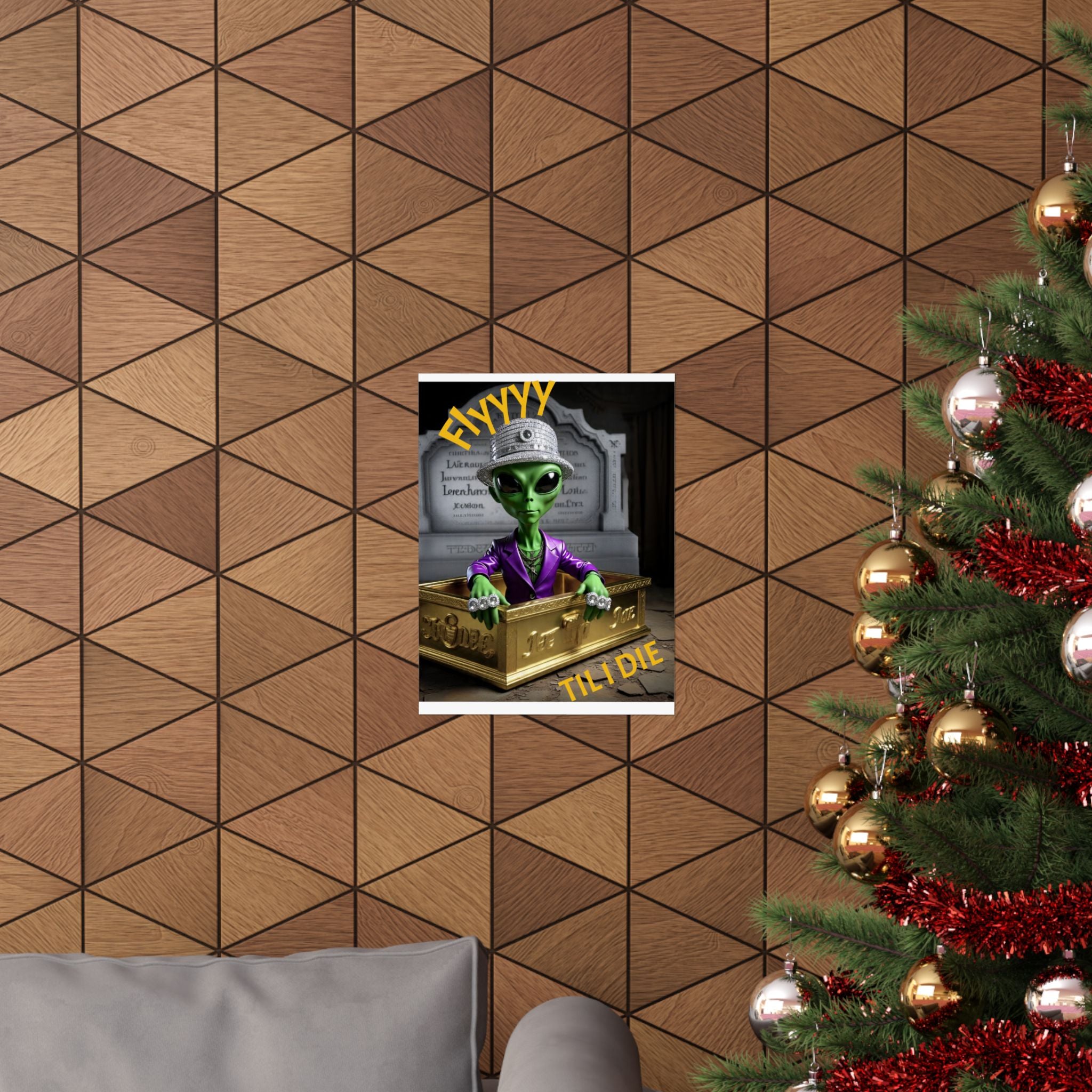 Alien-Inspired Matte Vertical Poster