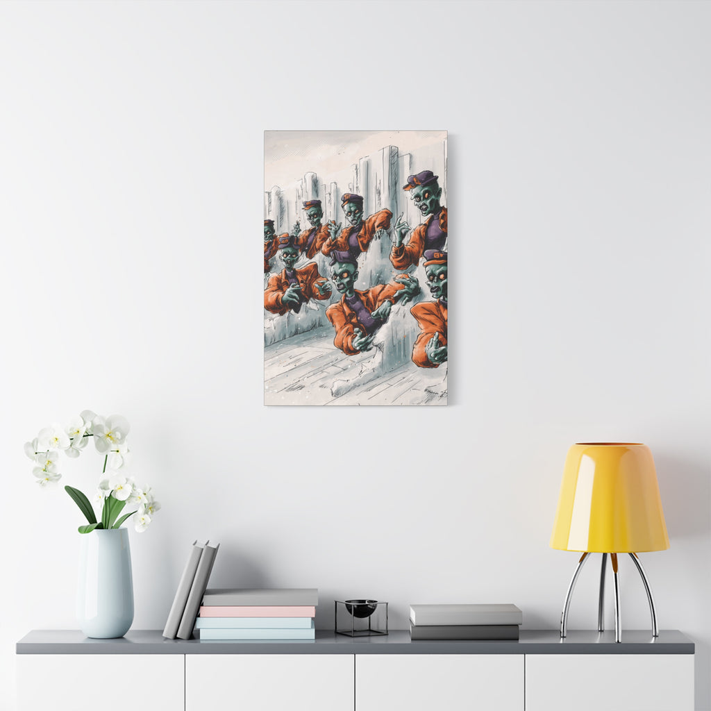 Zombie Chorus Matte Canvas Wall Art