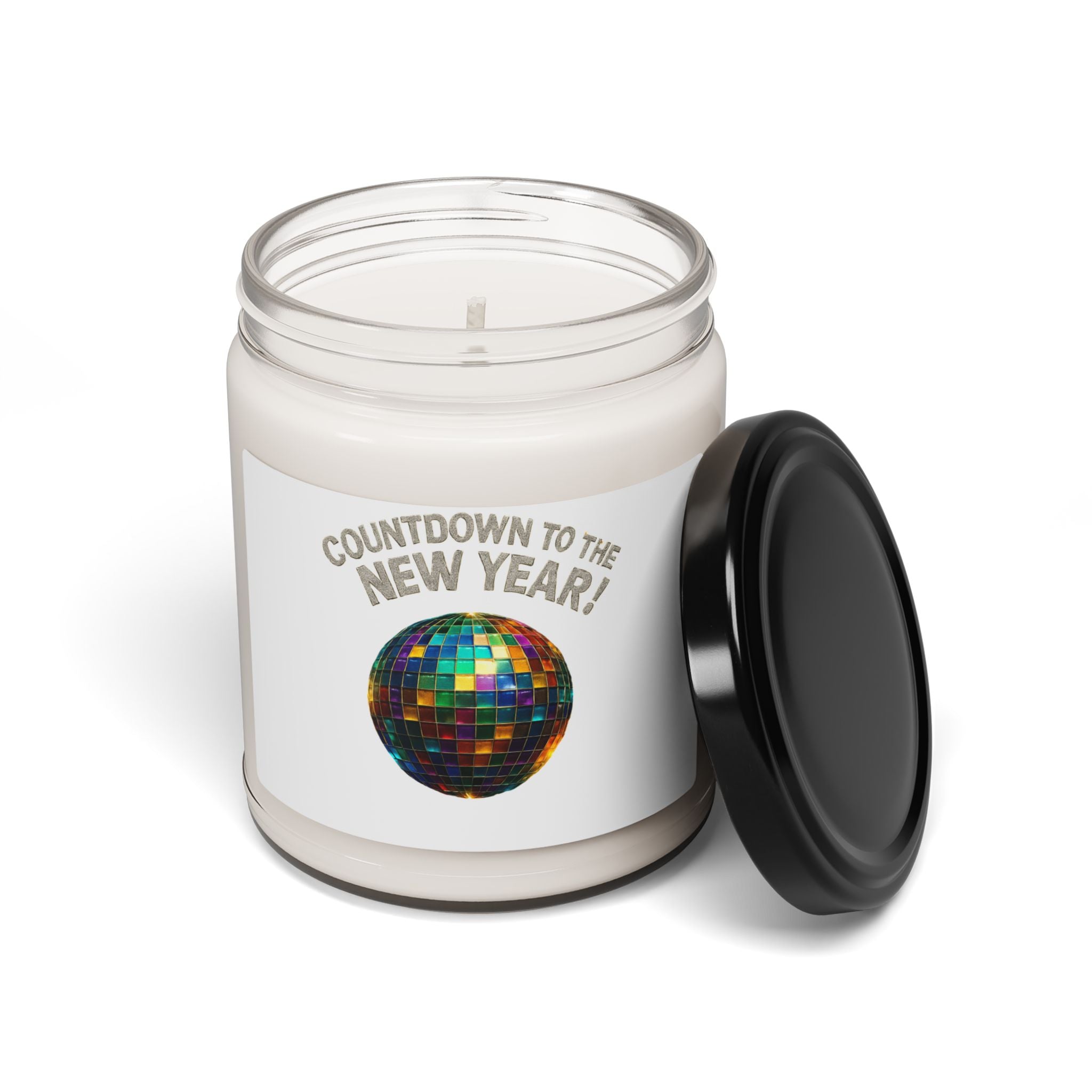 New Year Countdown Soy Candle – Disco Ball Scented 9oz