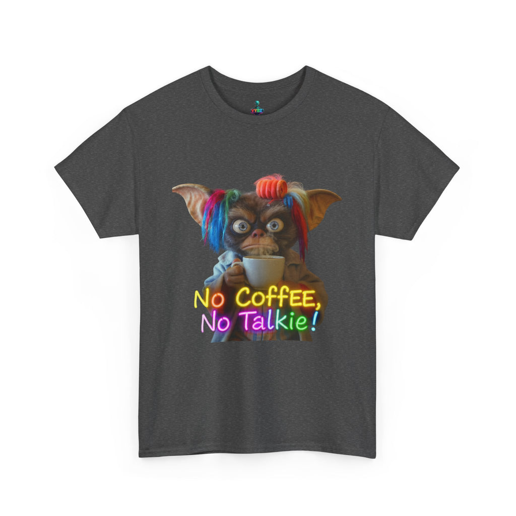 No Coffee, No Talkie Tee — Cute Gremlin Coffee Morning Shirt