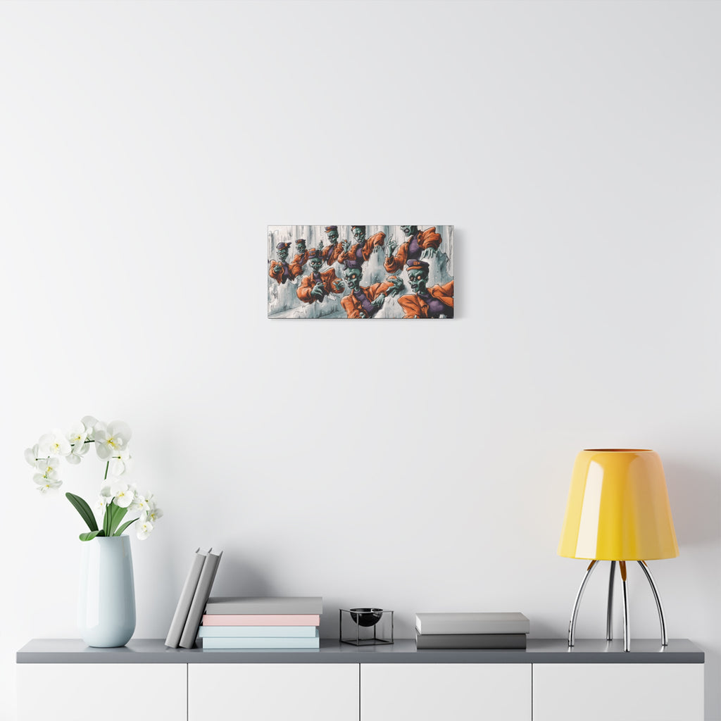 Zombie Chorus Matte Canvas Wall Art